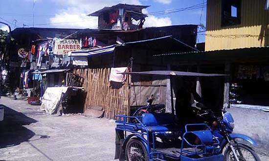 필리핀의 대중교통 수단인 트라이시클