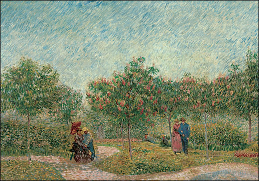 반 고흐 I '연인이 있는 정원, 생-피에르 광장' 캔버스에 유화 75×112.7cm 1887년 5월 중순 파리. 암스테르담 고흐미술관(빈센트 반 고흐재단)소장 ⓒ 2012 Van Gogh Museum The Netherlands 