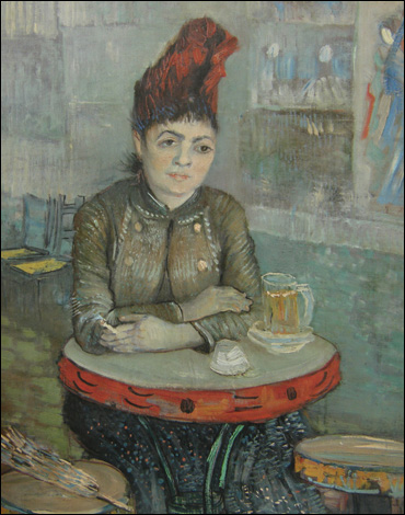 반 고흐 I '카페에서, 르 탕부랭(Le Tambourin)의 아고스티나 세가토리(Agostina Segatori)_혼자 술 마시는 여자' 캔버스에 유화 55.5×47cm 1887년 1월-3월 파리. 암스테르담 고흐미술관(빈센트 반 고흐재단)소장 ⓒ 2012 Van Gogh Museum The Netherlands  
