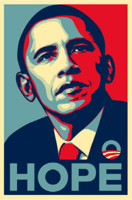 셰퍼드 페어리가 만든 2008년 오바마 선거 포스터