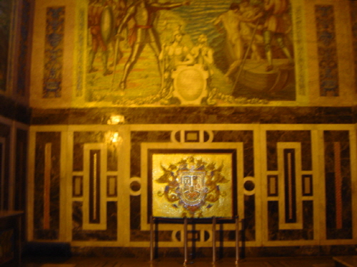 페루의 정복자 프란시스코 피사로의 미라가 안치된 리마 대성당 내에 있는 피사로의 무덤