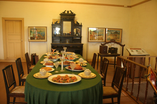 글로버가 살던 당시의 식당과 음식들이 재현되어 있다.
