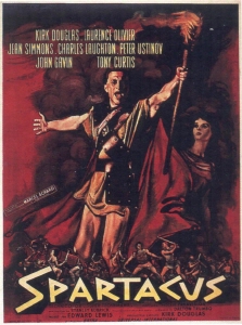 1960년 개봉한 영화 '스파르타쿠스' 포스터