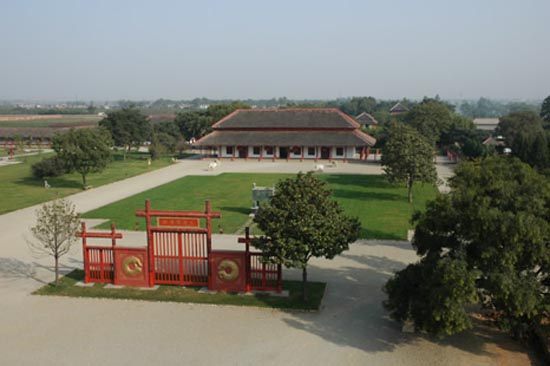 중국 하남성 안양시에 있는 은허박물관. 은허는 은나라의 수도였다. 
