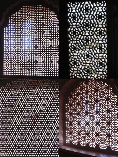 메헤랑가르성 안의 궁궐 건물들은 어느 한 곳도 허술히 볼 수가 없다. 궁궐 내의 창문들 문양도 각각 달라서 보는 재미가 있다.