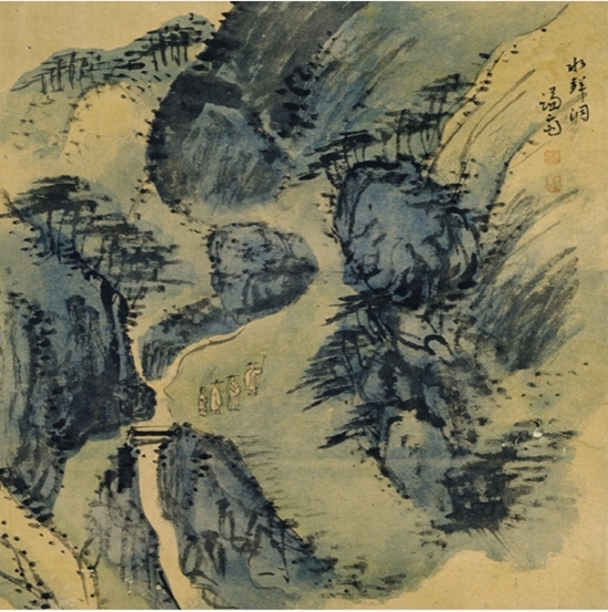 겸재 정선의 그림에도 나와있는 수성동 계곡, 하단의 작은 다리가 현재도 남아있는 '기린교'다.
