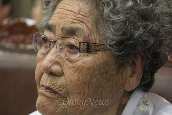 일본군위안부 피해자 김복득 할머니.