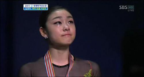  2011년 4월 30일, <2011 세계피겨선수권대회> 여자 싱글 (SBS 화면캡처)