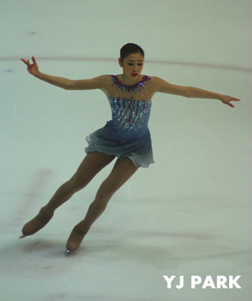 김연아가 피겨 세계선수권 쇼트프로그램에서 당당히 1위에 올랐다. 사진은 지난 1월 종합선수권에서의 모습