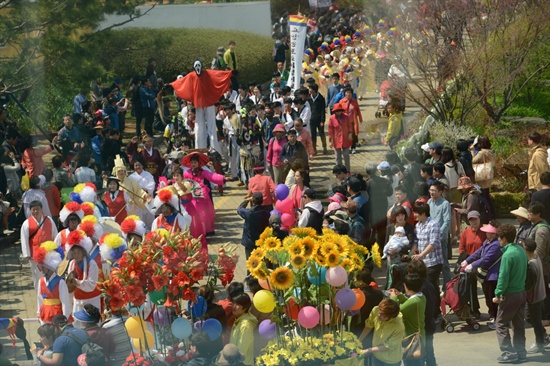 27일, 고양국제꽃박람회 개막식이 호수공원 일대에서 열렸다.
