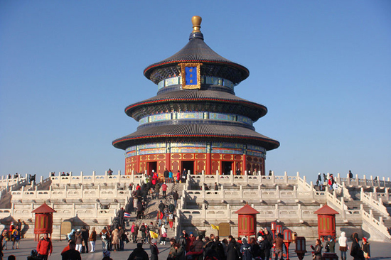 중국 베이징의 천단, 동양의 대표적 로툰다다.