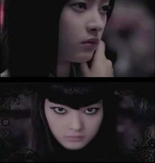  2008년 서태지의 '버뮤다 트라이앵글' 뮤직비디오에 출연한 배우 이은성. 