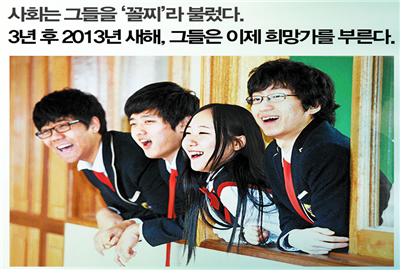 경기도 용인의 흥덕고등학교 학생들