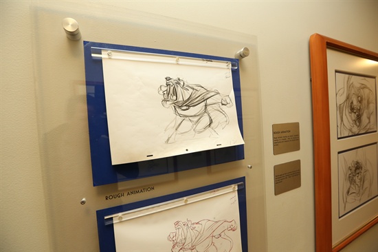 1990년대 디즈니 애니메이션의 르네상스기를 이끈 애니메이터 글렌 킨이 그린 <미녀와 야수>(1991)의 스케치. 