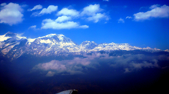 네팔 국내선에서 볼 수 있는 모습