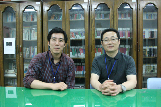 안양예술고등학교 안형민, 전훈 교사(왼쪽부터)
