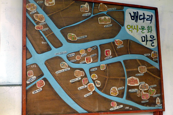 스페이스빔에서 만난 배다리 역사문화마을 지도