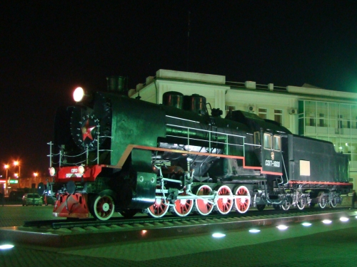 <은하철도 999>를 닮은 러시아의 옛 기차.