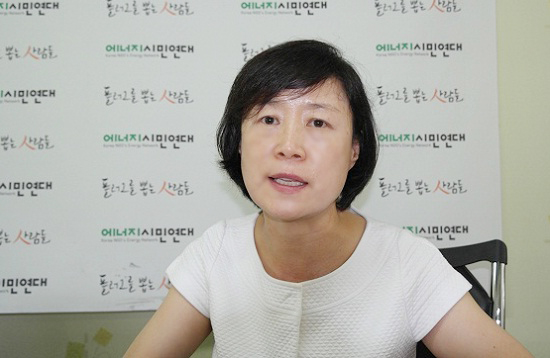  에너지시민연대 홍혜란 사무처장을 지난 8일 만났다