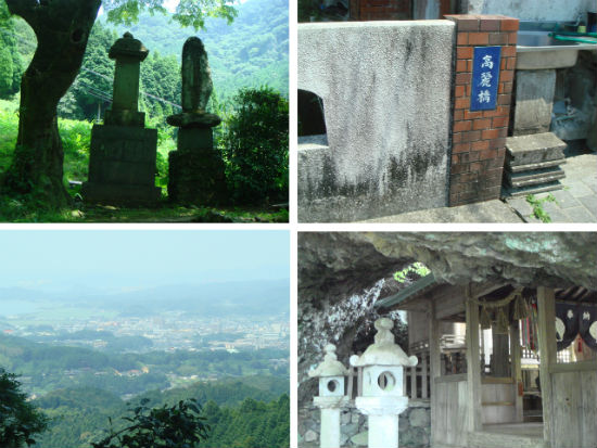  　　사진 왼쪽 위부터 시계방향으로, 이마리 가까이 오가와치야마(大川？山)에는 고려인무덤(왼쪽이 묘지석이고 오른쪽은 수리 기념 표지석입니다.)과 고려다리입니다. 이곳은 일찍부터 자기를 만들던 곳으로 나베시마한이 일본 국내용 자기를 굽던 곳입니다. 아래 사진은 고려다리 위 산속에 있는 다케신사와 그곳에서 내려다본 이마리 시가지입니다. 건너편 바다 너머 한반도가 있습니다. 