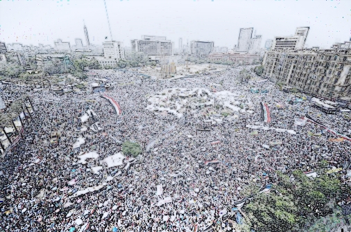 2011년 1월 29일 이집트 카이로 타흐리르 광장