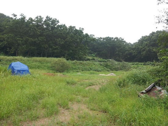 학교 터 빈 터로 남아있는 삼산국민학교분교