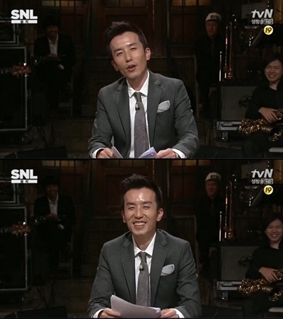  7일 방송된 tvN < SNL코리아 >에 출연한 가수 유희열