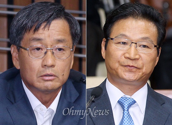 이종명 전 국정원 3차장(왼쪽)과 김용판 전 서울경찰청장
