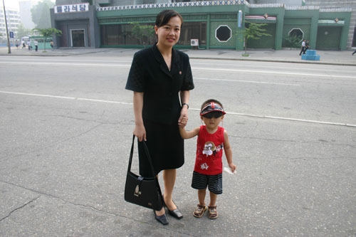 고려호텔 앞의 모자(2005. 7. 21.)