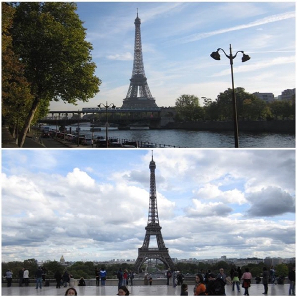 그 시간에, 그 자리에 여전한 파리의 에펠탑