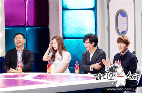  지난 9일 방송된 MBC <라디오 스타> '강추' 특집에 네 명의 MC들이 각각 예능 기대주로 추천하는 (왼쪽부터) 김수용, 김예림, 봉만대, 려욱이 출연했다. 