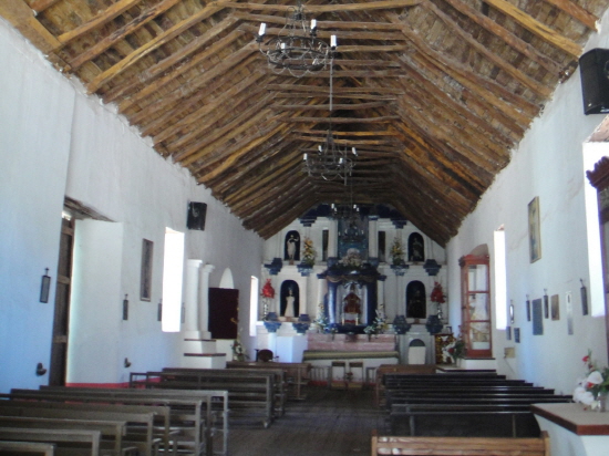성당지붕을 선인장을 이용하여 만들었다.(2011년 6월 사진)
