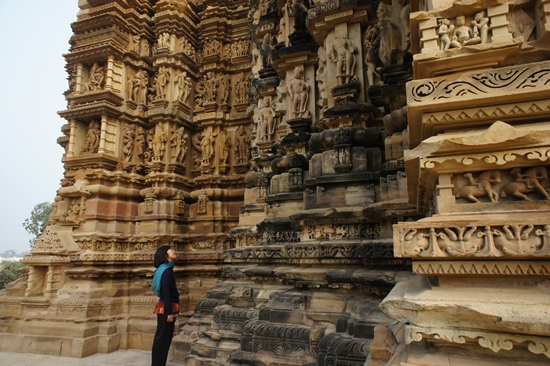 카주라호의 힌두 사원 