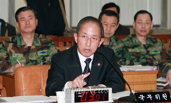 한민고 이사장을 맡고 있는 김태영 전 국방부 장관.  