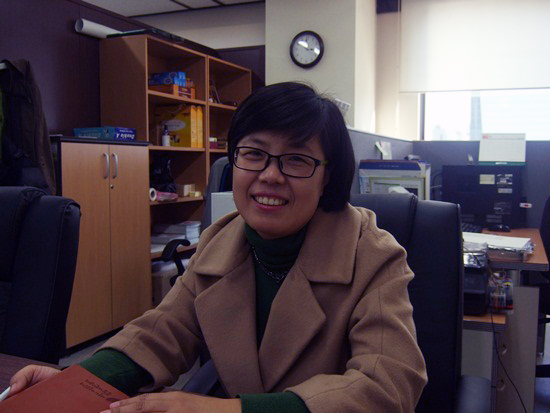 13일 오후 진보마켓 사무실에서 만난 김은주 대표.