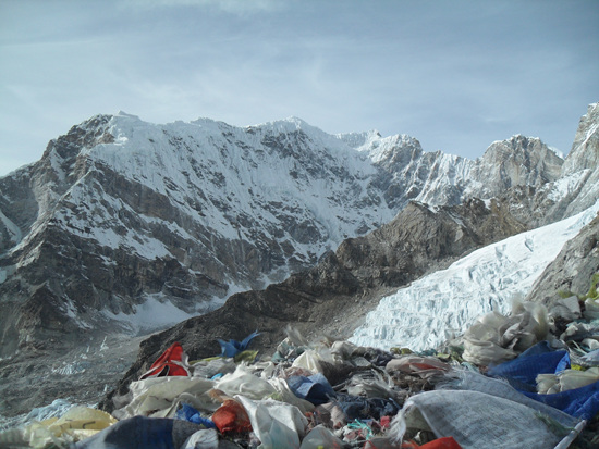 정상에서 본 창리(Changri. 6027m)