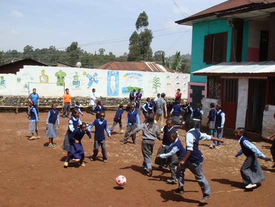 에티오피아의 어느 초등학교  
