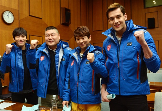  소치 동계올림픽 현장으로 향하는 KBS <우리동네 예체능> 팀.