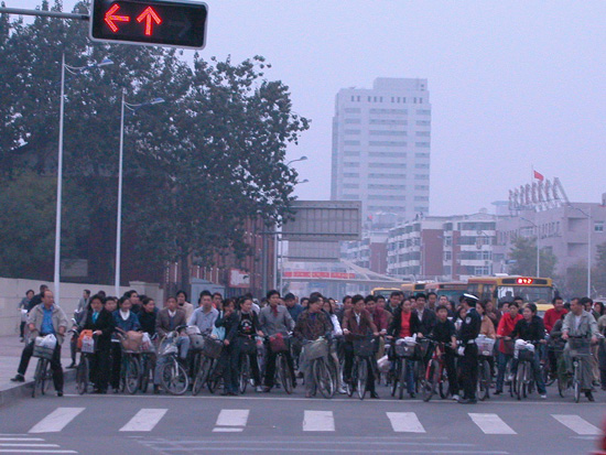 1999년 톈진에 도착했을 때만 해도 거리를 장악하던 것은 자전거였다. 