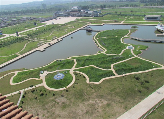 북한 평양 민속공원 내부