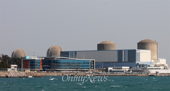 부산시 기장군에 있는 고리원자력발전소. 
