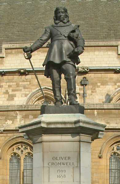 런던에 위치한 올리버 크롬웰의 동상