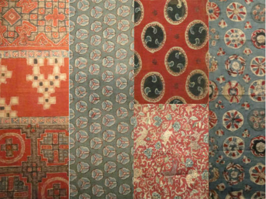　　인도 면직물 사라사 무늬입니다. 여러 가지 물감으로 다양한 무늬와 색을 냈습니다. 이들은 모두 인도에서 17 세기 만들어져 유럽이나 일본에 전해진 것입니다. 
