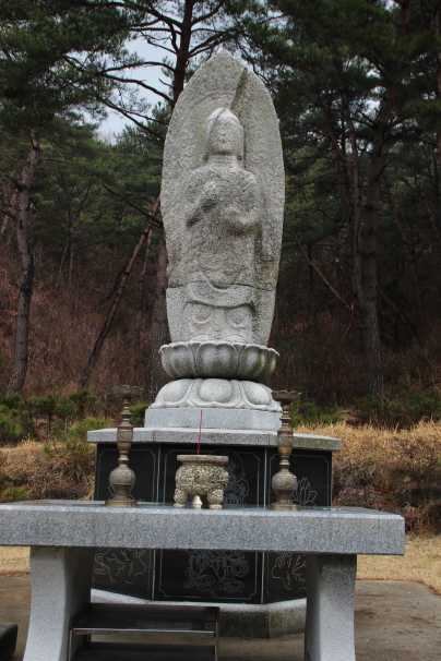 석조약사여래입상 전체 모습