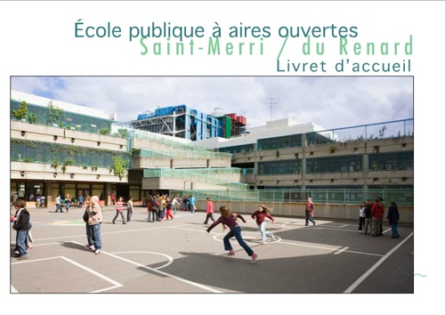 파리 마레 지구에 있는 초등학교 에꼴 세인트 메리 흐나흐(Ecole saint merri renard)의  내부. 토마가 20년간 근무했던 곳.