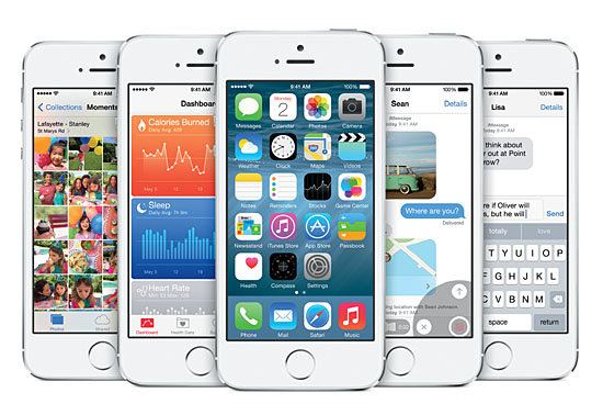 애플이 2일(현지시간) 미국 샌프란시스코에서 열린 WWDC2104에서 공개한 새 모바일 운영체제 iOS8
