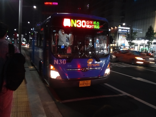 심야버스 N30 버스