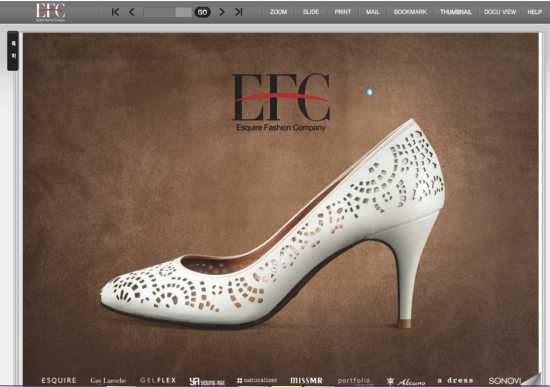 에스콰이어(법인명 EFC)의 메인 홈페이지 화면