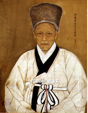 면암 최익현 초상(勉菴 崔益鉉, 1833~1906년) 비단에 채색, 청양 모덕사 소장. 