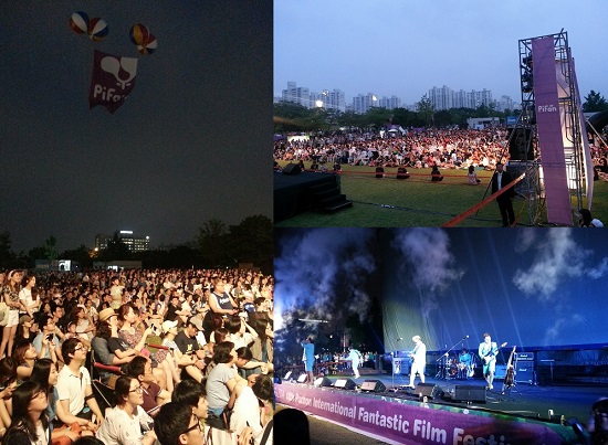 금·토·일 3일 동안 부천시청 앞 광장에서 ‘판타스틱 콘서트’가 열렸다. 토요일(19일)에는 장미여관의 공연이 있었다. ⓒ 강명연